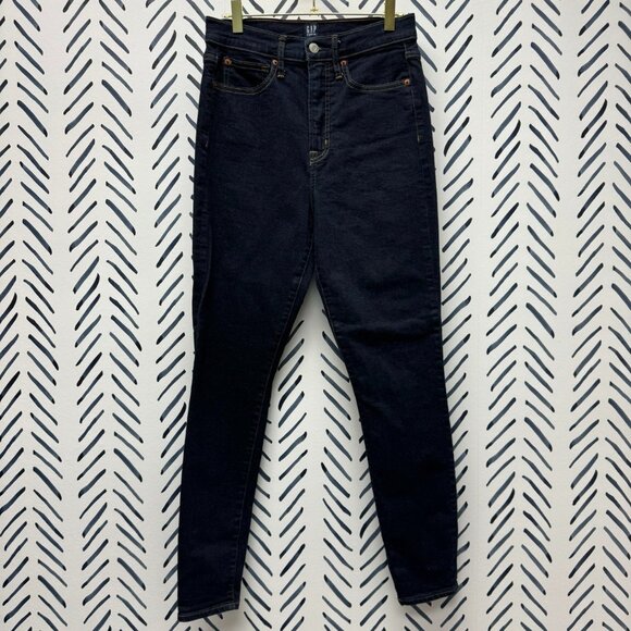 GAP Dark Wash True Skinny Jeans - 6 - Picture 1 of 2